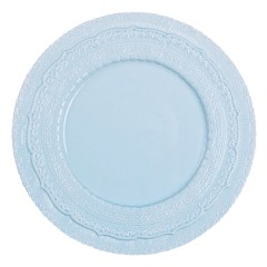 Подтарельник керамический голубой «Лэйс» 33 см