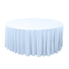 Скатерти пыльно голубые круглые (велюр) 3.4 м