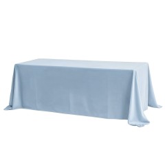 Скатерти пыльно-голубые прямоугольные (велюр) 5м*2.8м