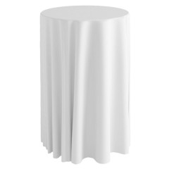 Скатерти белые круглые коктейльные (петек) 3 м