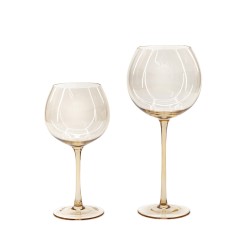 Бокалы «Альба» янтарные комплект