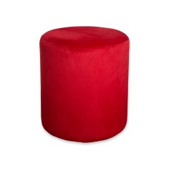 Пуф «Ролл» красный (велюр)