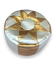 Пуфы «Пуикник» (серо-золотые)