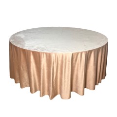 Скатерть пыльно персиковый (велюр) 3.4 м