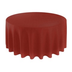 Скатерти кирпичный/терракотовый круглые (велюр) 3.4 м