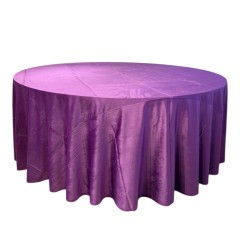 Скатерти фиолетовый глянец круглые (велюр) 3.4 м