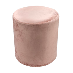 Пуф «Ролл» темная пудра (велюр)