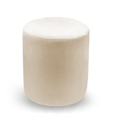 Пуф «Ролл» бежевый (велюр)