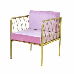 Кресло «Монро» розовое