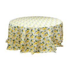 Скатерти лимонные круглые 3.4 м