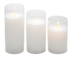 LED свечи «Ода» прозрачные комплект (с пультом)