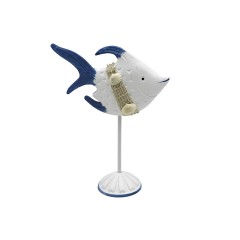 Статуэтка рыбка большая синяя