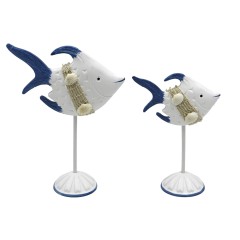 Статуэтки рыбки синие