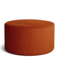 Пуф «Ролл XXL»  терракотовый (велюр)