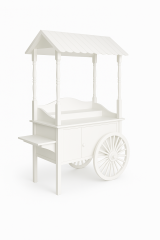 Тележка для кенди бара с белой крышей