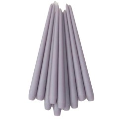 Свечи AUNJELIN 40 см, упаковка 5 шт. — пыльно-фиолетовые