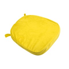 Подушки на стулья желтые (велюр)