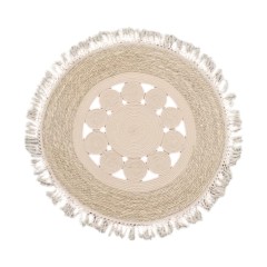 Ковер плетенный круглый 115 см №2