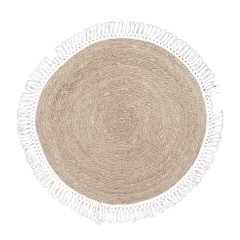 Ковер плетенный круглый 115 см №3