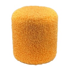 Пуф  «Ролл» оранжевый плюш