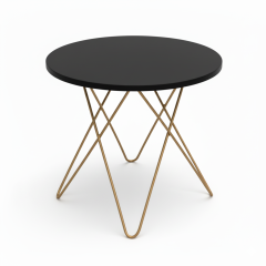 Столы журнальные «Остин» чёрно-золотые