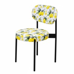 Стулья «Ронди» черные лимонные