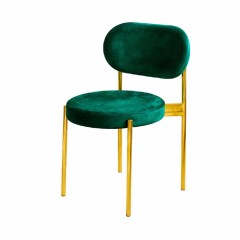 Стулья «Ронди» золотые с зелёным