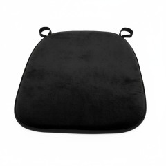 Подушки на стулья черные (велюр)