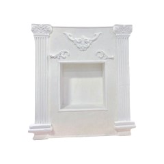 Белый камин 105х120х27 см