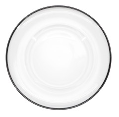 Подтарельник «Стелла» с черным кантом 33 см