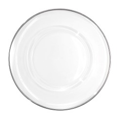 Подтарельник «Стелла» с серебристым кантом 33 см