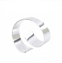 Кольцо для салфеток «Бади» серебро глянец