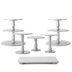 Комплект подставок «Лондон» (серебристые)