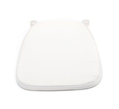 Подушки на стулья белые