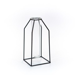 Вазы для одного цветка «Салли» черная 22 см