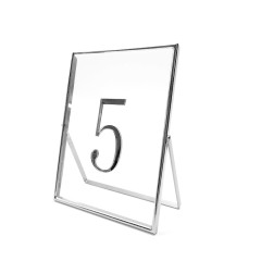 Номерки на столы «Delicate» серебряные 20х15 см