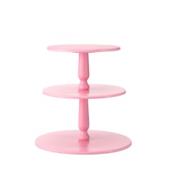 Подставка «Лондон» трёхъярусная (розовая)