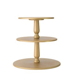 Подставка «Лондон» трёхъярусная (белое золото)