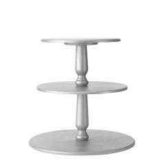 Подставка «Лондон» трёхъярусная (серебристая)