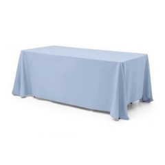 Скатерти пыльно-голубые прямоугольные (петек) 5м*2.8м