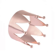 Кольцо для салфеток «Crown» розовое золото