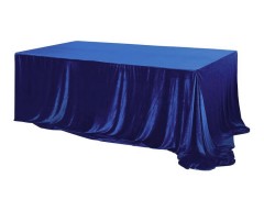 Скатерти тёмно-синие глянец прямоугольные (велюр) 5м*2.8м