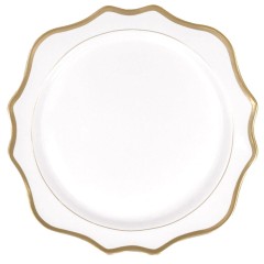Подтарельник керамический «Октава» 33 см белый