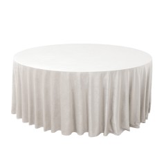 Скатерти жемчужные круглые (велюр)  3.4 м