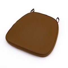 Подушки на стулья коричневые